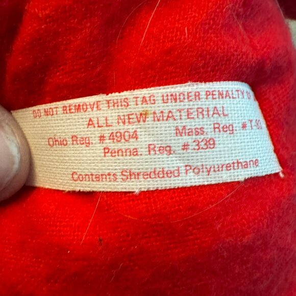 Vintage Annalee Doll Mobilitee Doll Santa Claus 1971 label red white - Picture 8 of 8